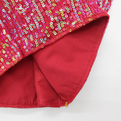 Maroon Sequined Cape Style Top With Multi Layered Frilly Lehenga