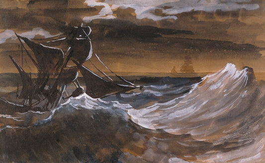 Sailboat on a Raging Sea (about 1818–1819) - Update